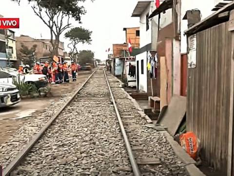tren callao municipalidad de Lima vía férrea 