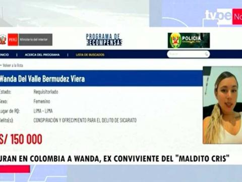 Wanda del Valle    ‘Maldito Cris’   capturada Colombia