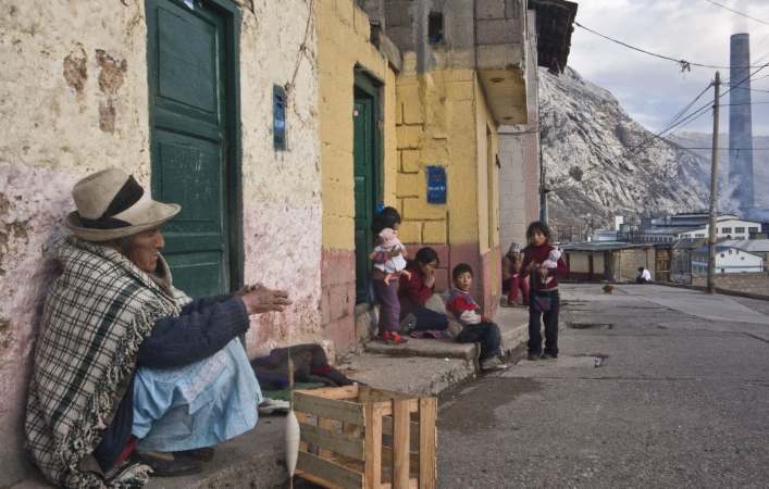 Pobladores de la Oroya 