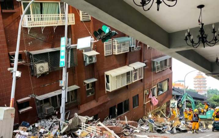 Terremoto en Taiwán: Foto: AFP