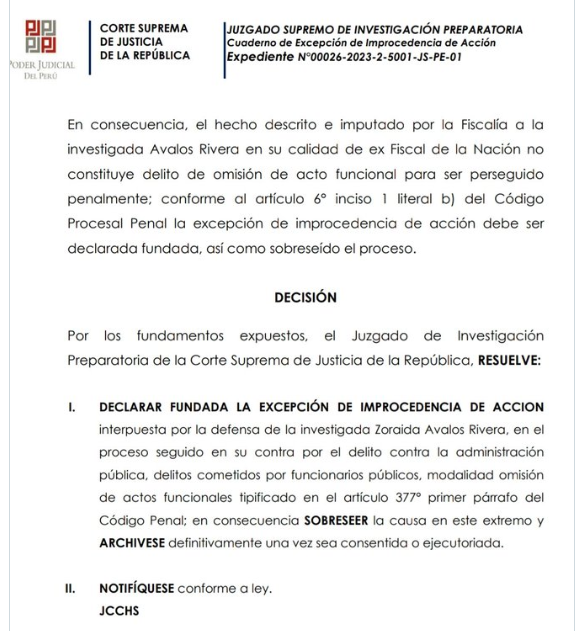 resolcuion del Poder Judicial 