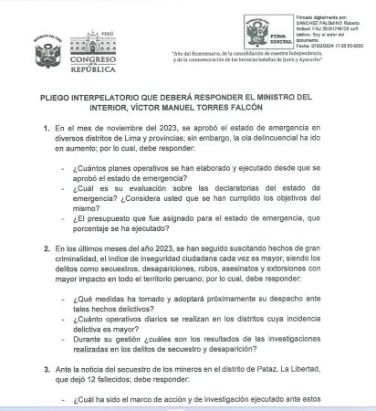 Pliego Interpleatorio