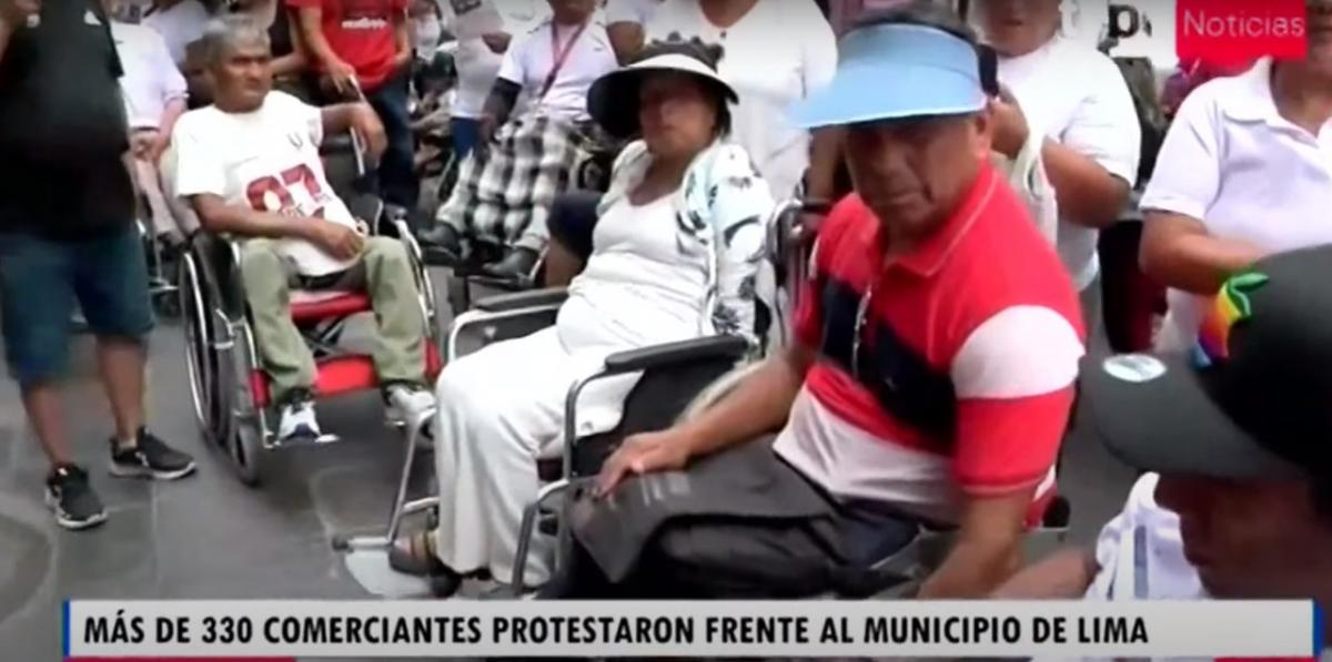 comerciante ambulante discapacidad