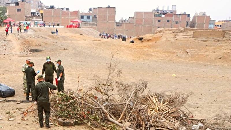 huaca sjl San juan de lurigancho limpieza