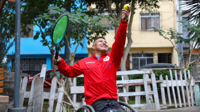 ysabelino apaza silla de ruedas deporte tenis