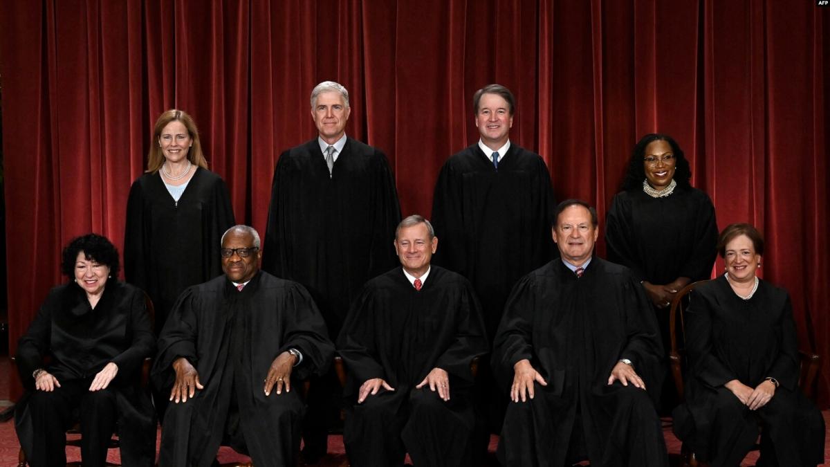 Integrantes de la Corte Suprema de los Estados Unidos.