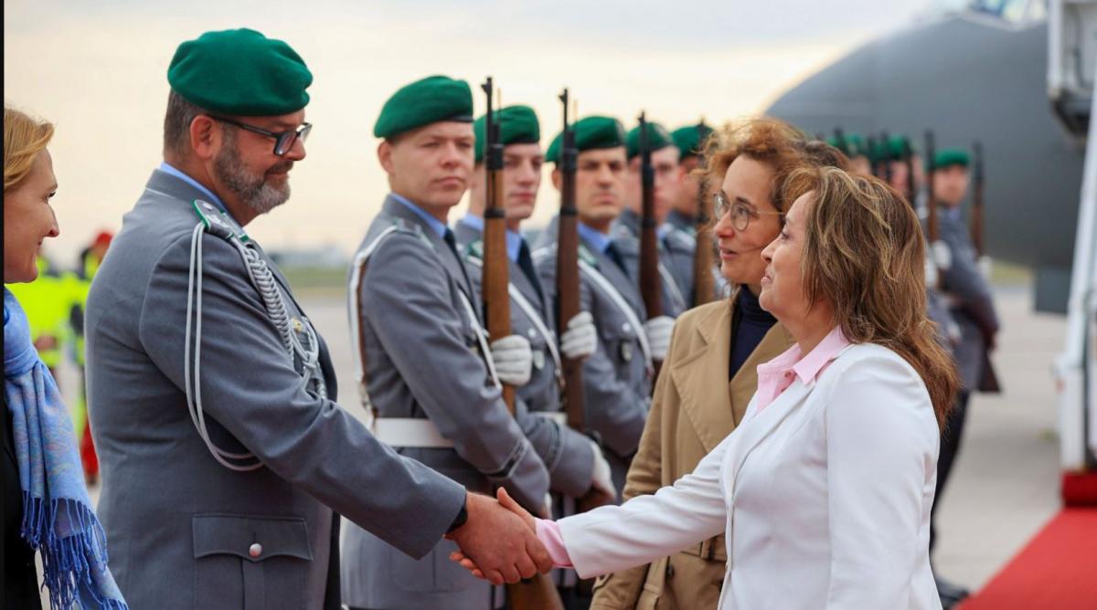 Dina Boluarte en Alemania 