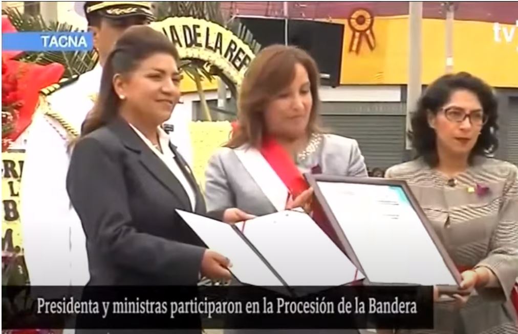 Presidenta Dina Boluarte en día de Tacna 
