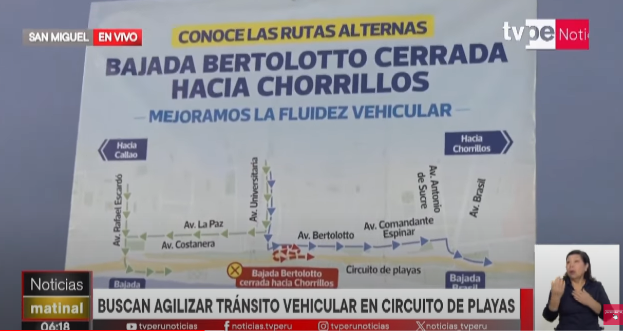 Puente vehicular bajada Bertolotto Costa Verde