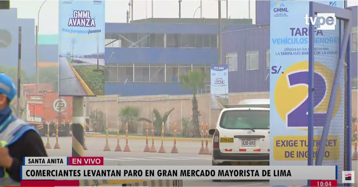 Comerciantes del Mercado Mayorista de Santa Anita levantan paro 