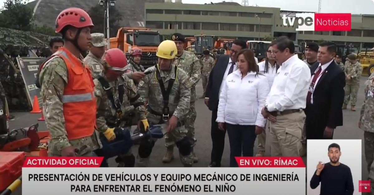 Dina Boluarte fenómeno de El Niño