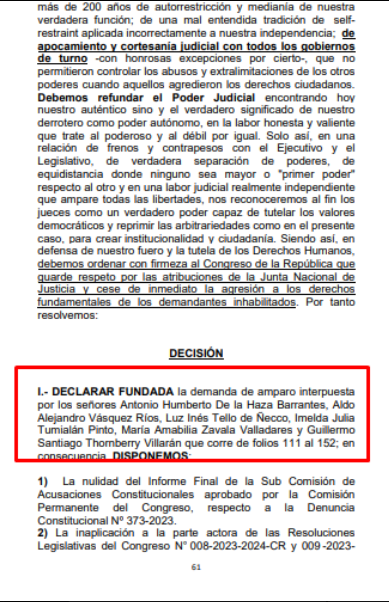 JNJ Inés Tello Aldo Vásquez