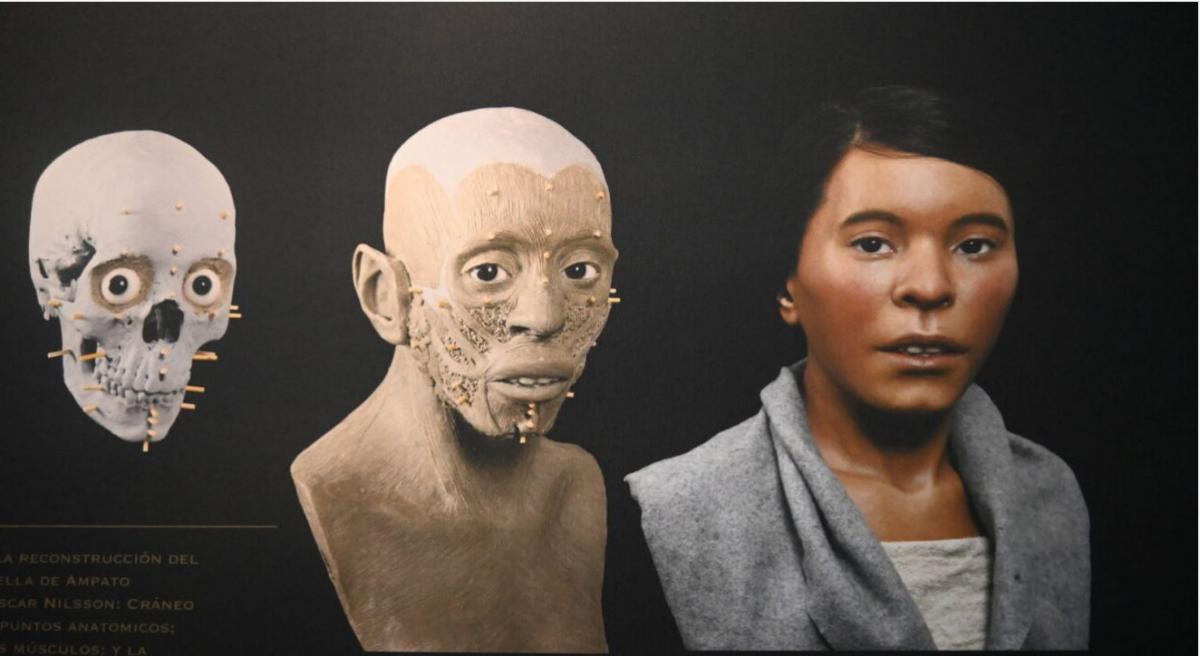 Momia Juanita rostro en 3D