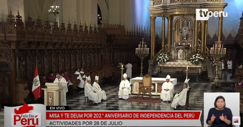 monseñor castillo misa y tedeum