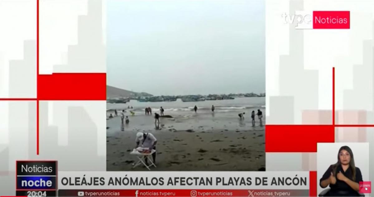 Ancón oleaje anómalo