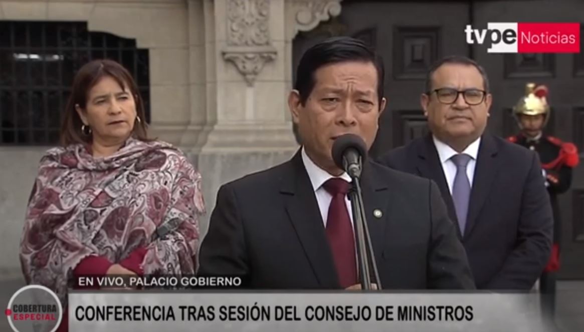 Alberto Otárola Dina Boluarte Eduardo Arana Reniec