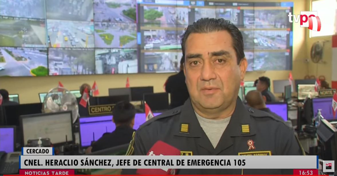 PNP: Central 105 cuenta con 3 000 cámaras para vigilar manifestaciones
