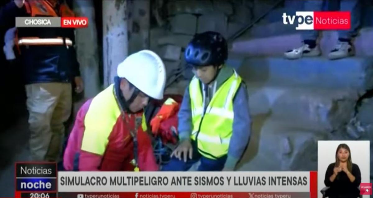 simulacro sismo lluvias