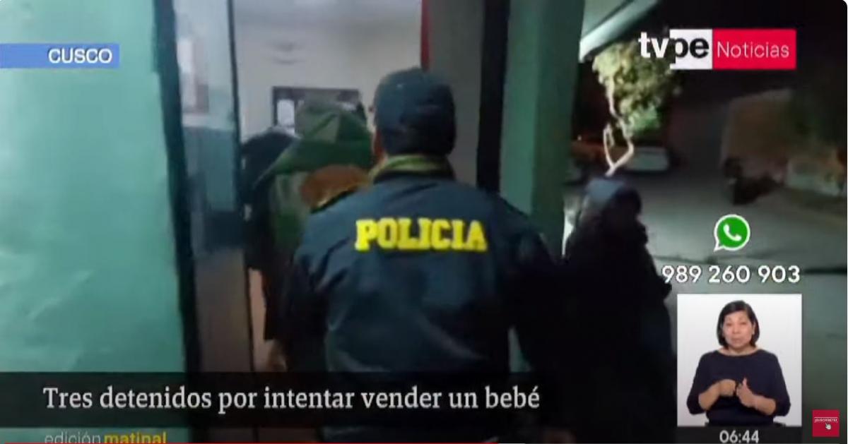 Cusco trata de personas venta de bebé