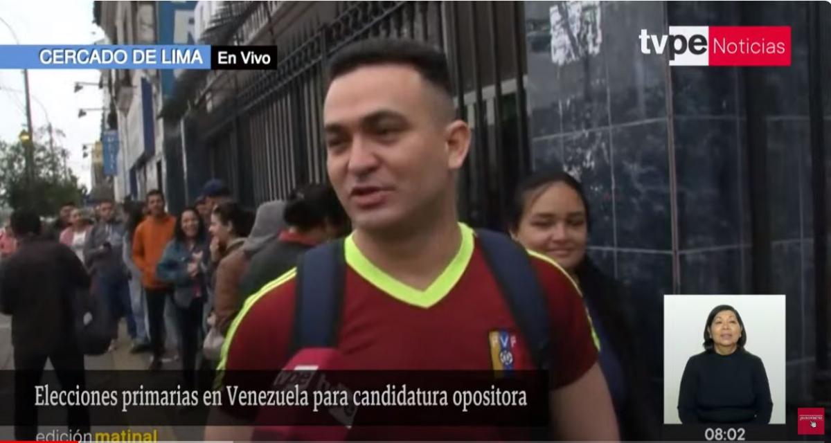 Venezolanos elecciones primarias Lima