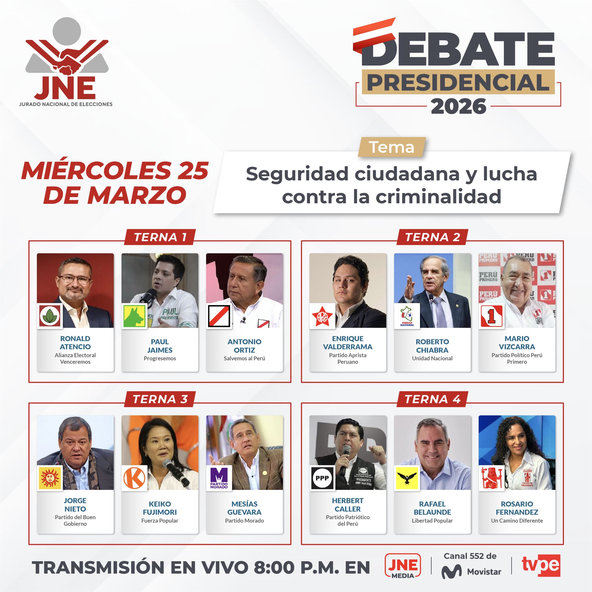 debate hoy en vivo