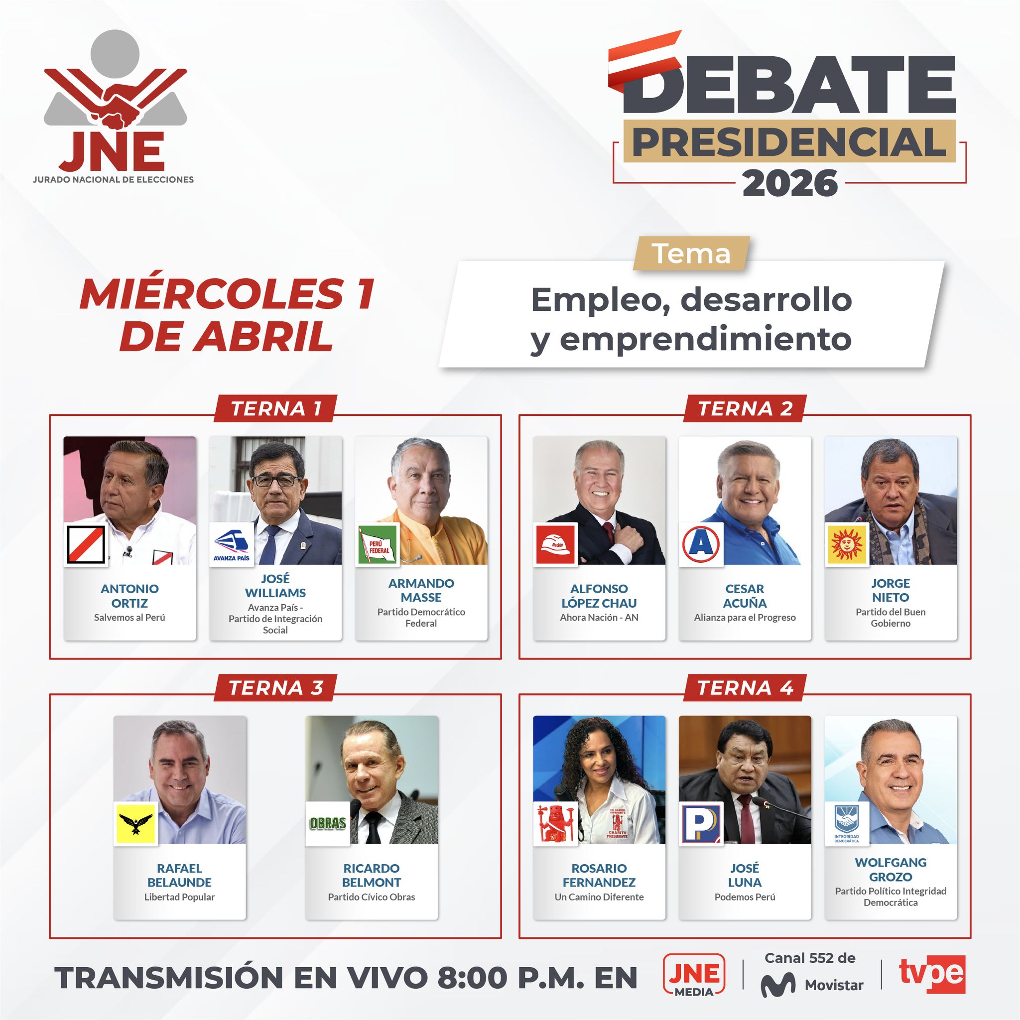 debate hoy en vivo