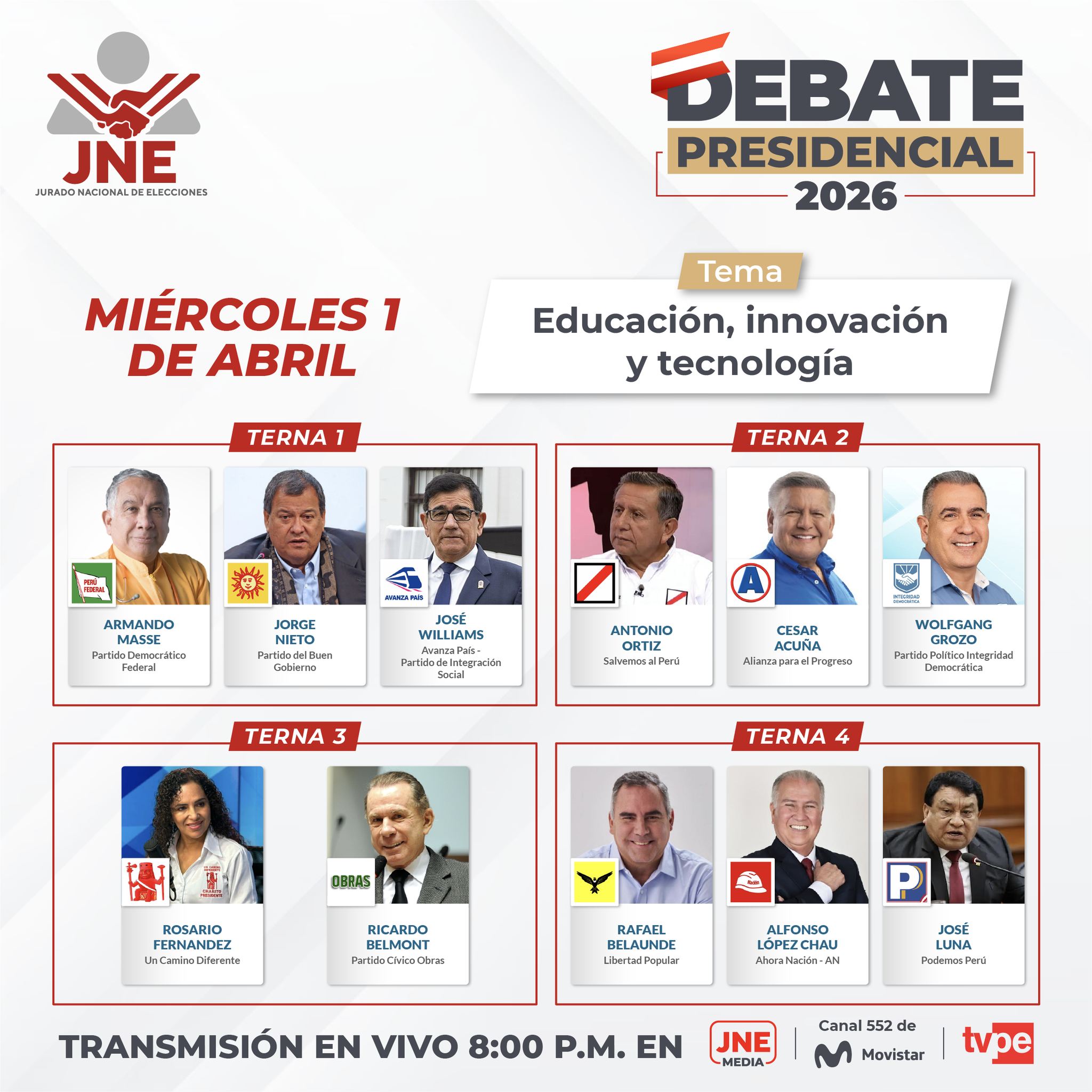 debate hoy en vivo