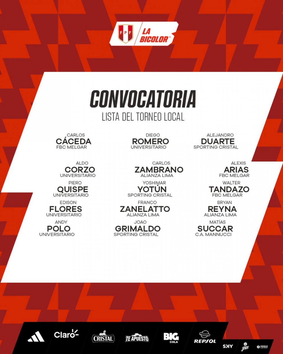 convocados seleccion peruana