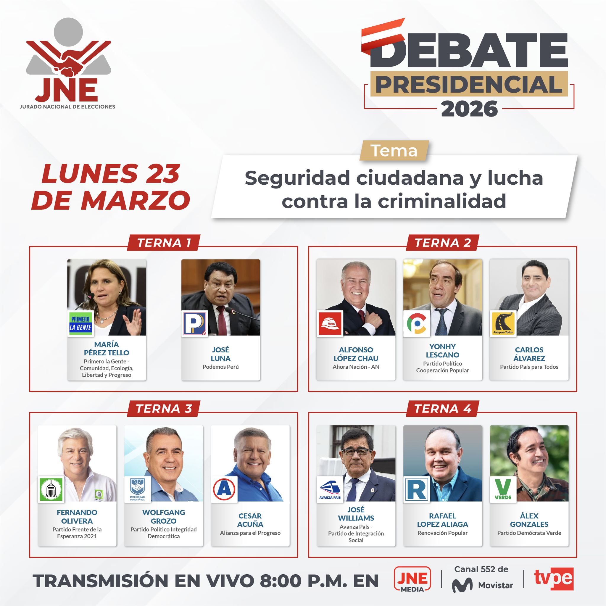 debate hoy en vivo
