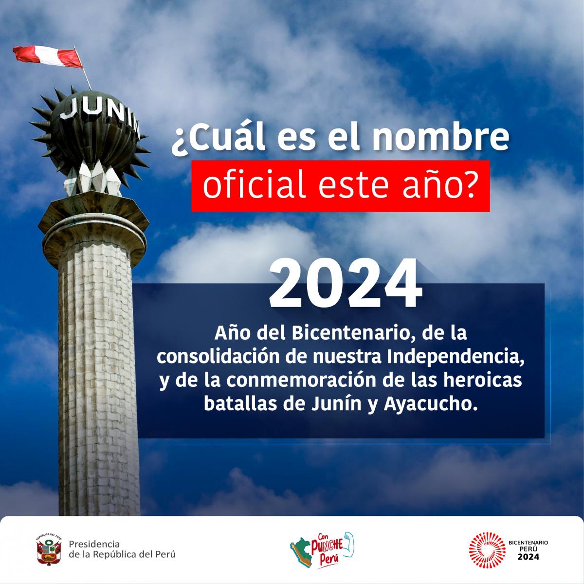 año 2024 del peru