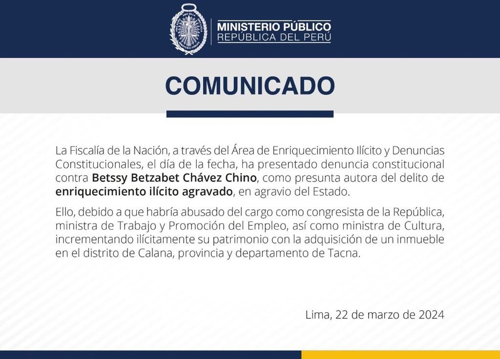 fiscalia betssy chavez