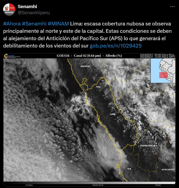 SENAMHI CLIMA PRIMAVERA