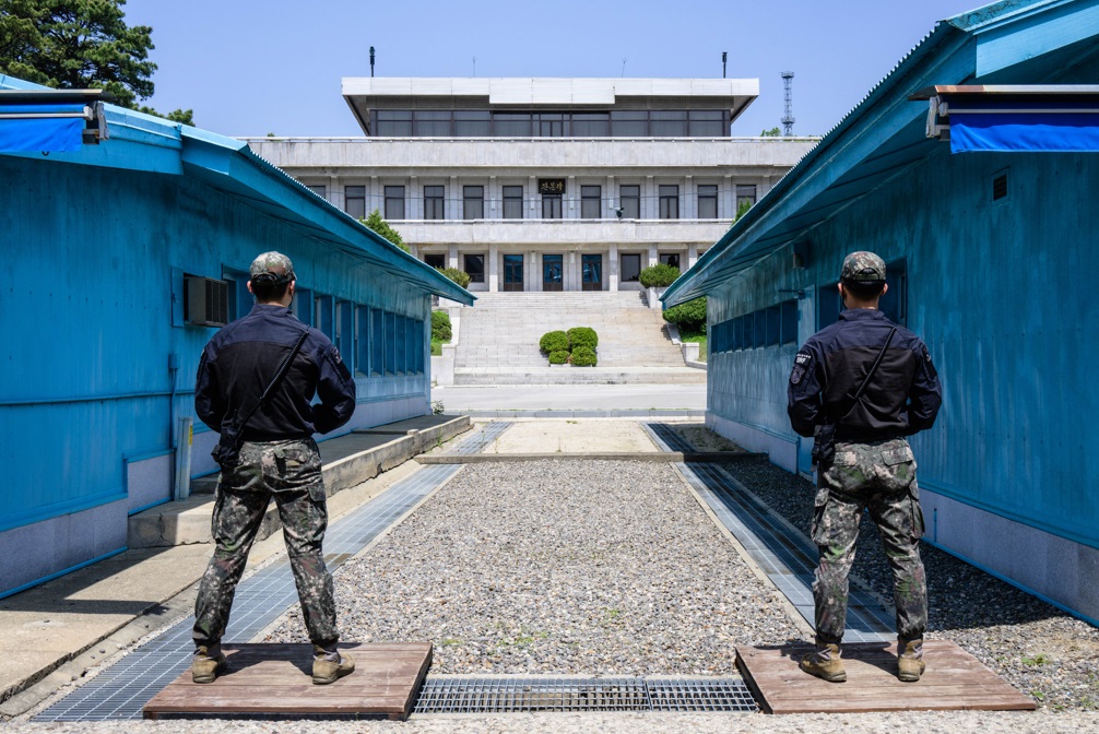 Frontera entre Corea del Sur y Corea del Norte. Foto: AFP