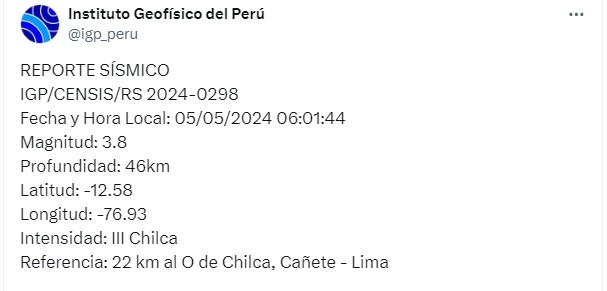 SISMOS PERÚ