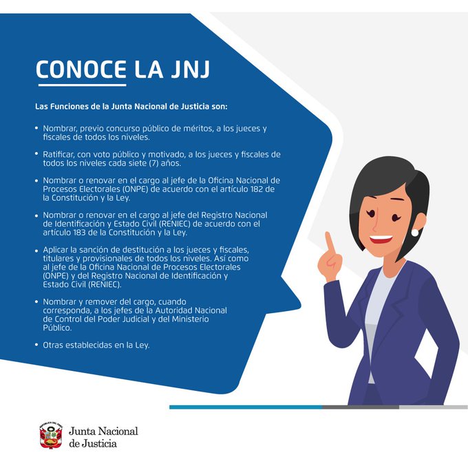 FUNCIONES DE LA JNJ