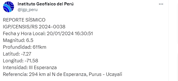 sismo ucayali