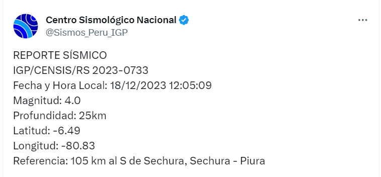 SISMO EN PIURA