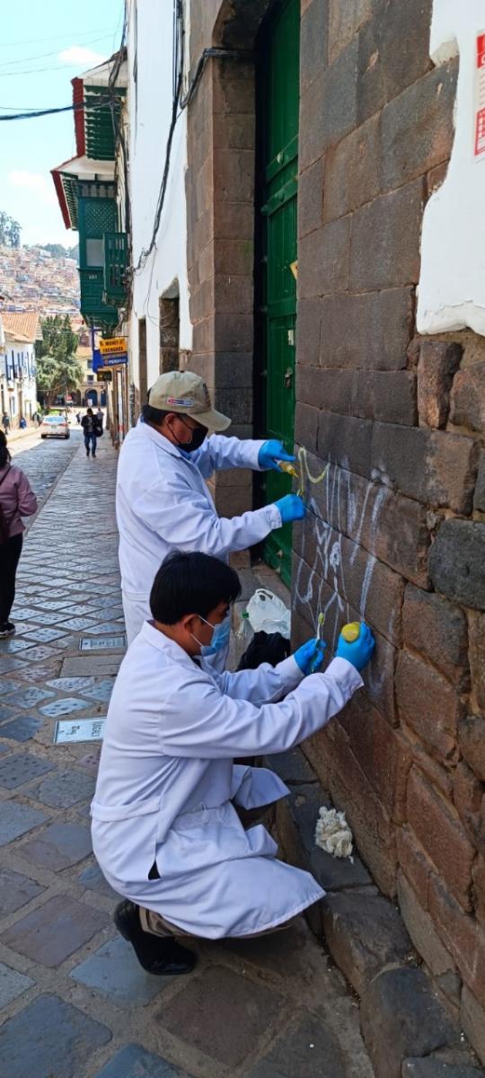 Pintura grafiti Cusco ministerio de cultura 
