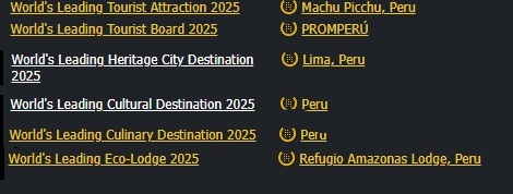 perú cultura turismo