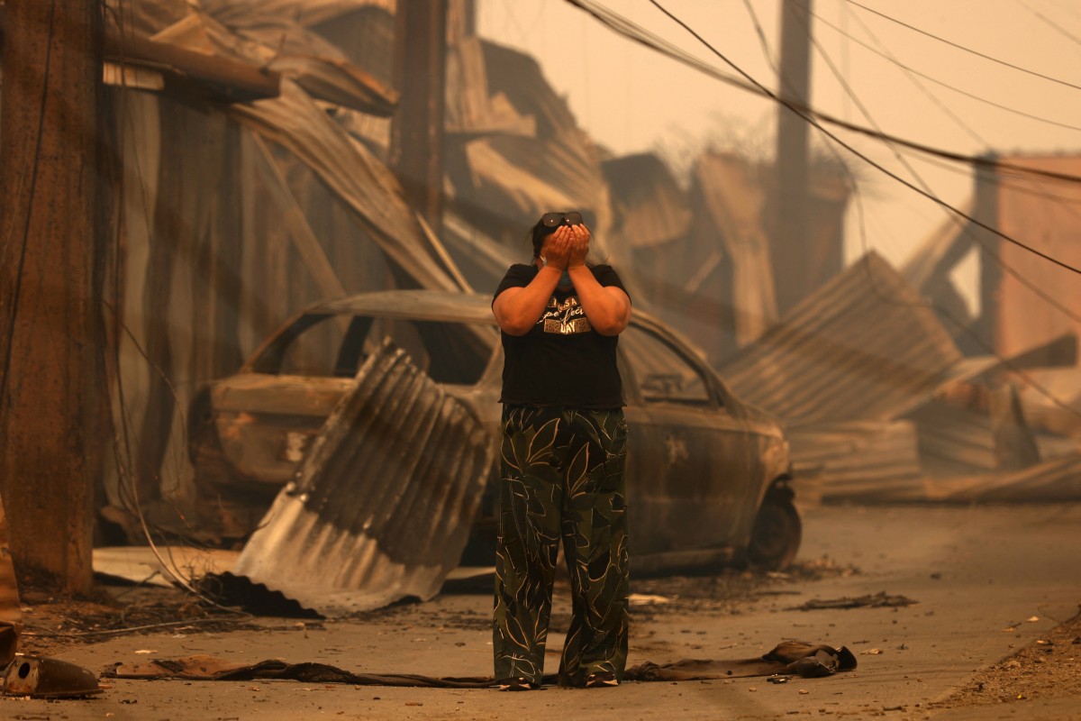 Chile incendio forestal