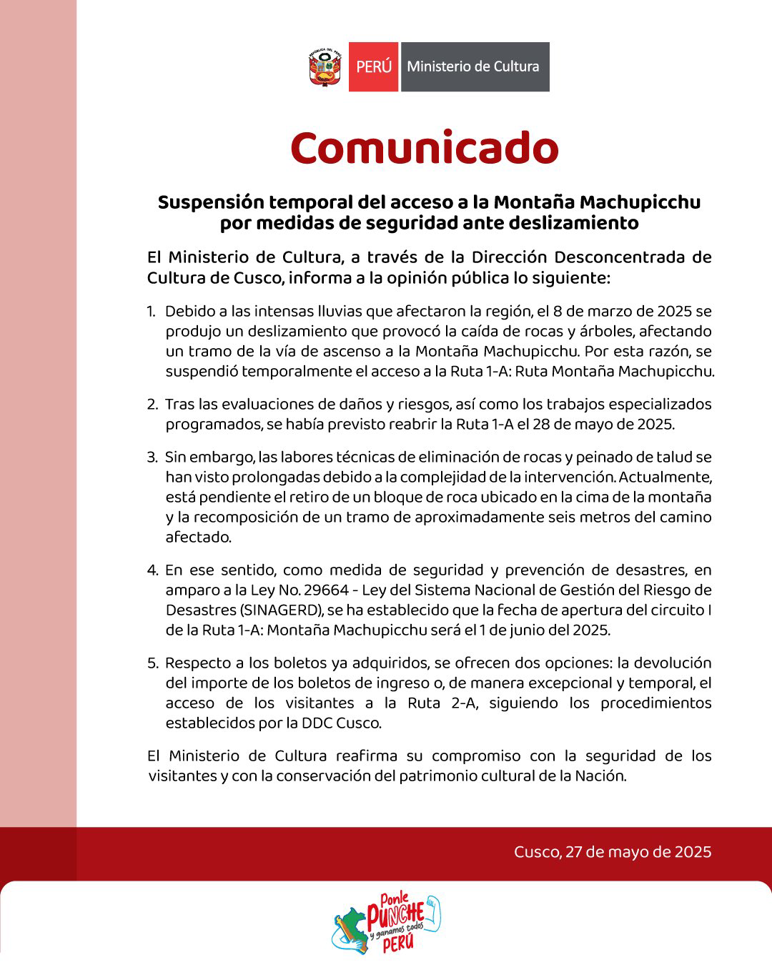 ministerio de cultura